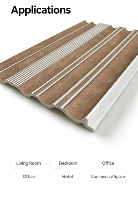Walnut Silver Groove PS Wall Panel suppliers